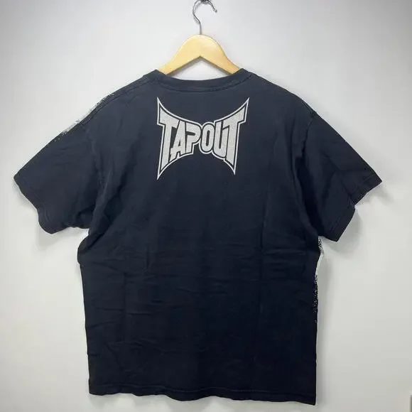 Vintage Y2K Tapout MMA Big Print Jesse Pinkman T-Shirt Large - Picture 6 of 11
